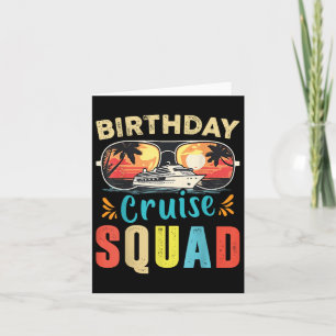 Cartão Birthda Cruise Squad 2025 Matching Cruise Birthda