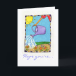 Cartão Birthday 11<br><div class="desc">Watering Can  sprinkling Birthday wishes</div>