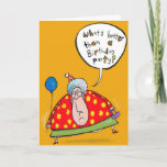 Cartão Birthday 16<br><div class="desc">Older Woman spokesperson</div>
