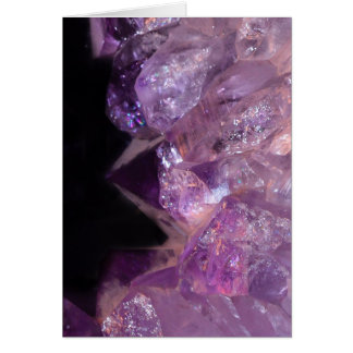 Cartão Birthday Amethyst Druzy in Photography