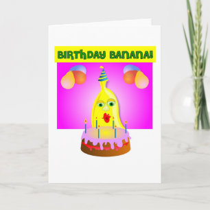Cartão Birthday Banana