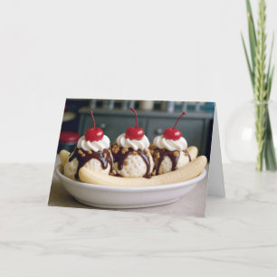 Cartão Birthday Banana Split