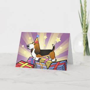 Cartão Birthday Basset Hound