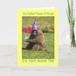 Cartão Birthday Belated Card