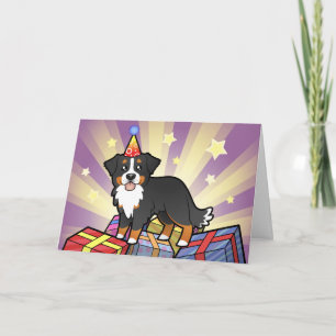 Cartão Birthday Bernese Mountain Dog