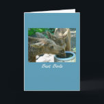 Cartão Birthday Best Buds BFF Two Elk Calves Friends Card<br><div class="desc">A birthday greeting card for a best friend (Best Buds) featuring a pair of elk calves drinking from a crock. Photo courtesy of Magnus Rosendahl. You may add your own photo to the inside, or add to/change the inside greeting free of charge; just click on "Customize" then "Add image" or...</div>