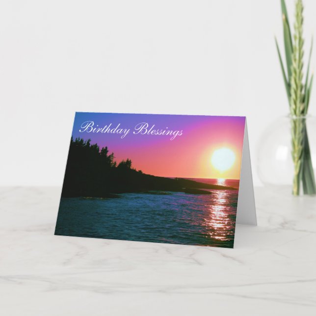 Cartão Birthday Blessings (Frente)