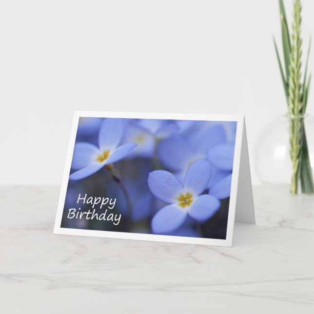 Cartão Birthday - Bluettes Greeting Card (Frente)