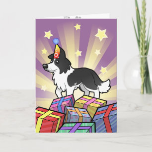 Cartão Birthday Border Collie
