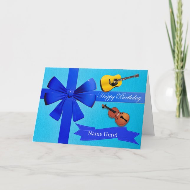 Cartão Birthday Boy (Frente)