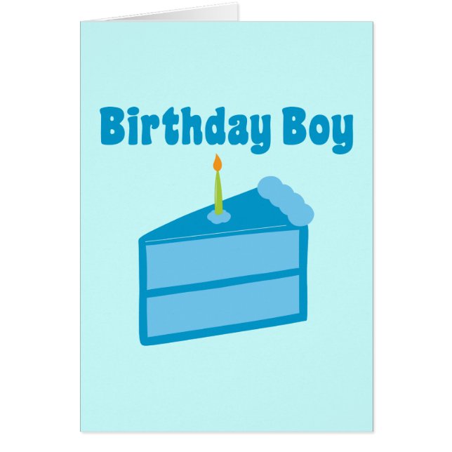 Cartão Birthday Boy (Frente)