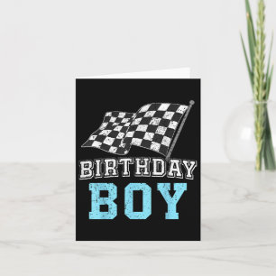 Cartão Birthday Boy Race Car Racing Car Driver Aniversári