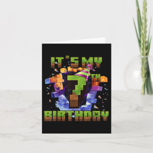 Cartão Birthday Boy Shirt É O Meu Jogo De Vídeo De Aniver