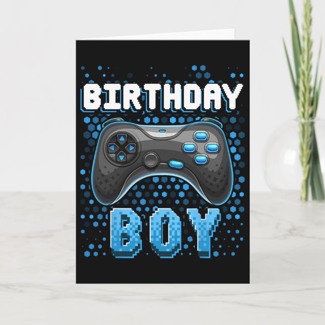 Cartão Birthday Boy Video Game Controller Birthday Gamer (Frente)