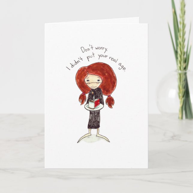 Cartão Birthday Cake Card* (Frente)