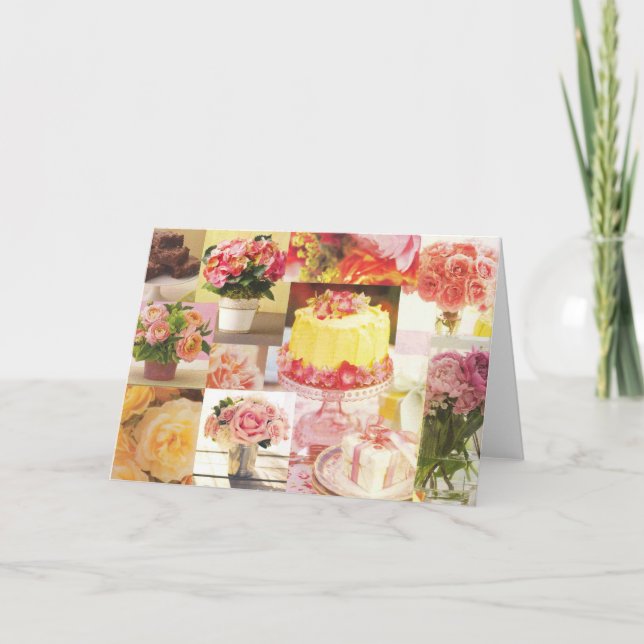 Cartão Birthday Cake Card (Frente)