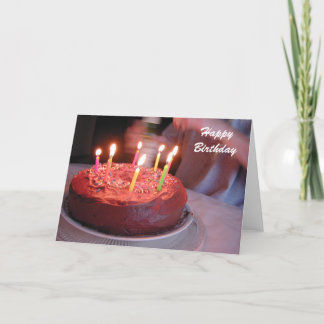 Cartão birthday candles