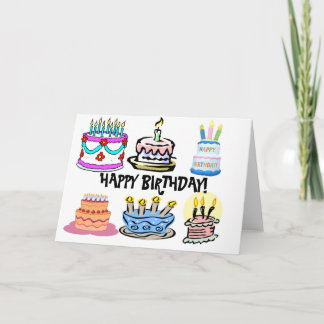 Cartão birthday card