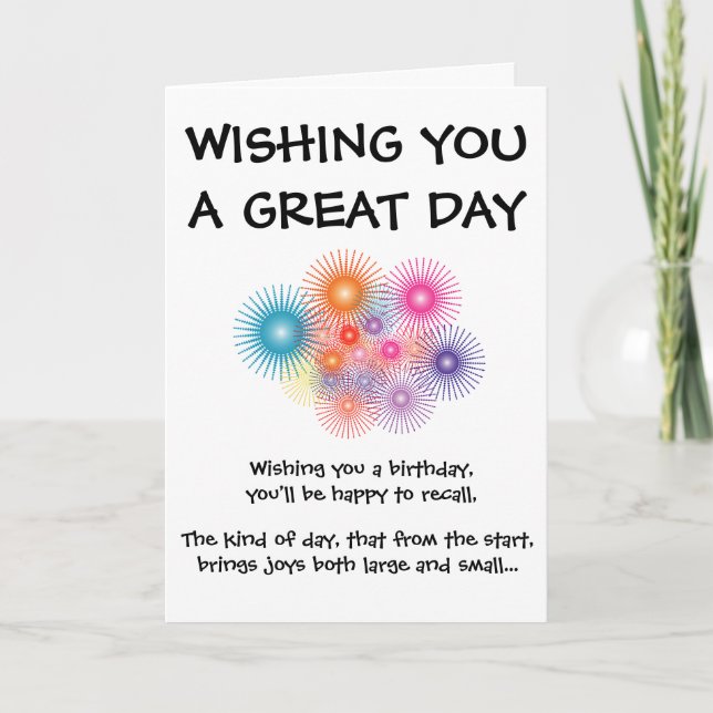 CARTÃO BIRTHDAY CARD (Frente)