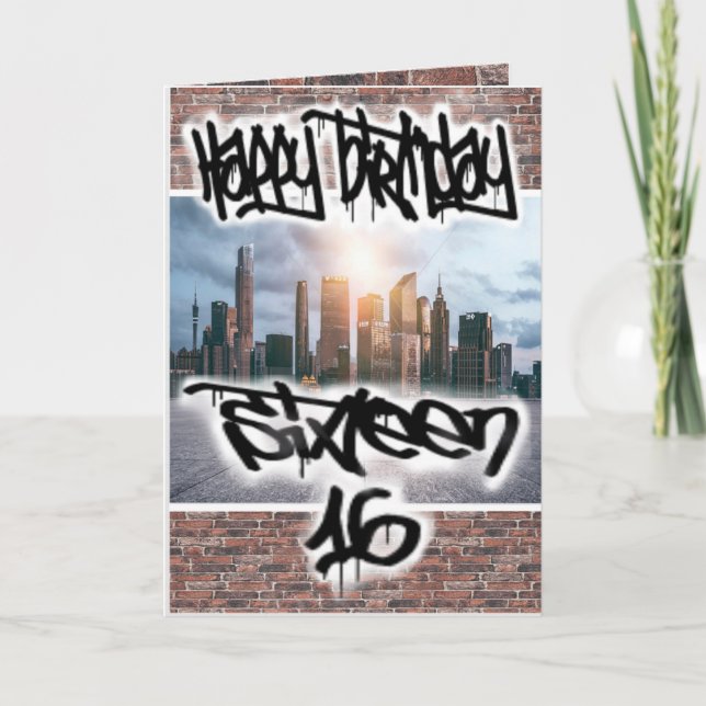 Cartão Birthday card 16 (Frente)