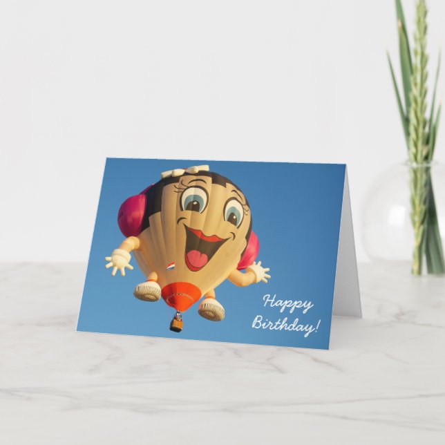 Cartão Birthday Card Balloon (Frente)