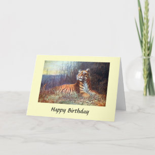 Cartão Birthday Card - Bengal Tiger