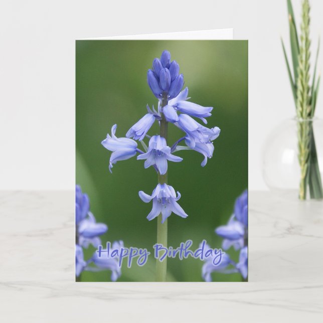 Cartão Birthday Card - Bluebells (Frente)
