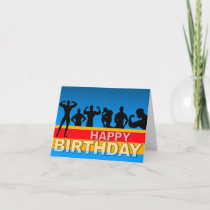 Cartão Birthday Card Bodybuilder
