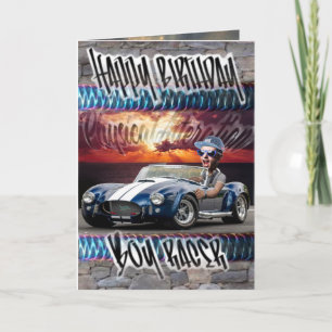 Cartão Birthday card boy Racer