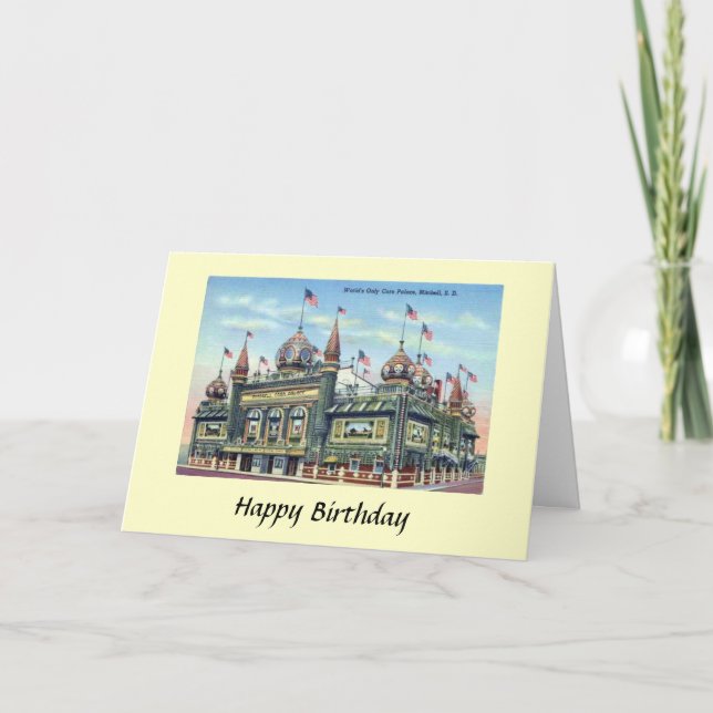 Cartão Birthday Card - Corn Palace, Mitchell, S Dakota (Frente)