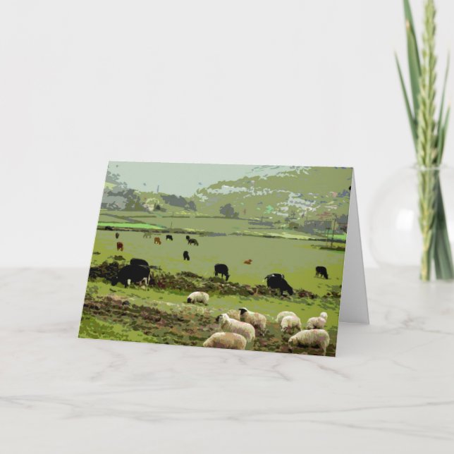 Cartão Birthday card Country scene (Frente)