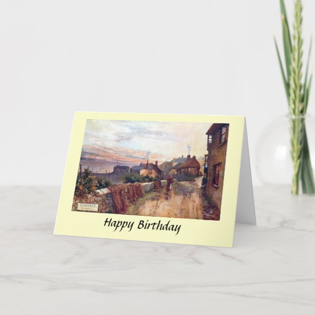 Cartão Birthday Card - Coverack, Cornwall (Frente)