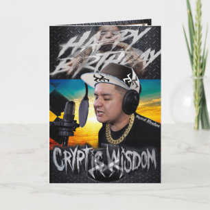Cartão Birthday card cryptic wisdom
