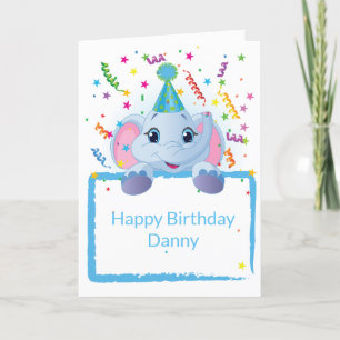Cartão Birthday Card Custom Name