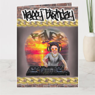 Cartão Birthday card DJ