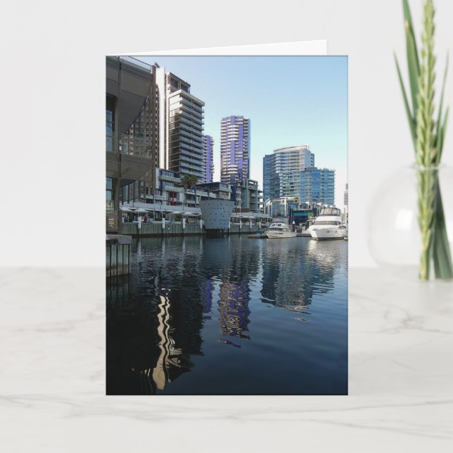 Cartão Birthday Card - Docklands Melbourne Australia (Frente)