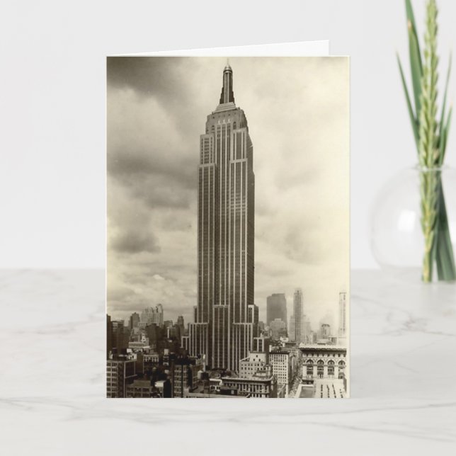 Cartão Birthday Card, Empire State Building (Frente)