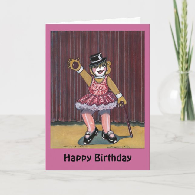 Cartão Birthday Card for a Dancer (Frente)