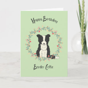 Cartão Birthday Card for Border Collie