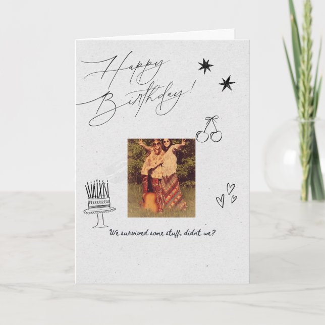 Cartão Birthday card for friend (Frente)