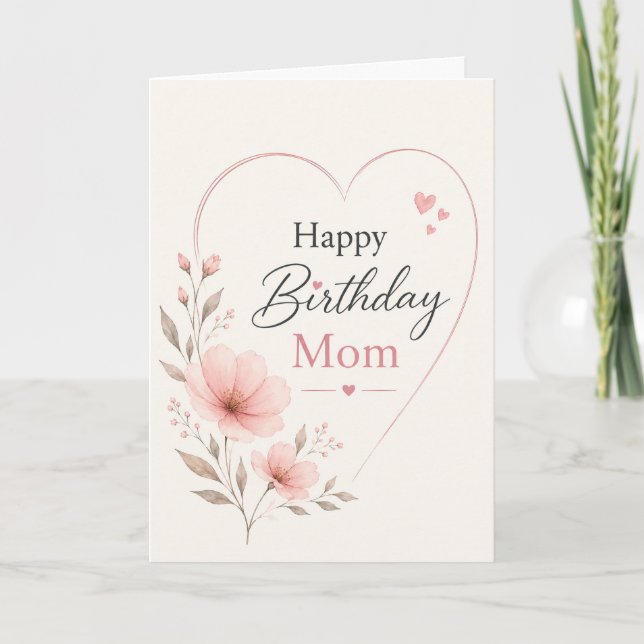 Cartão Birthday Card for Mom (Frente)