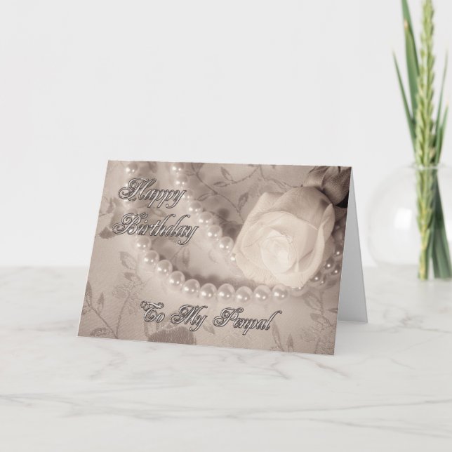 Cartão Birthday card for penpal (Frente)