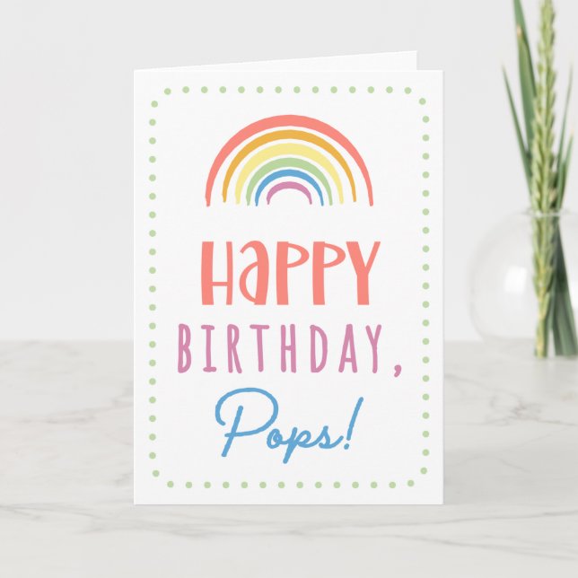 Cartão Birthday Card for Pops (Frente)