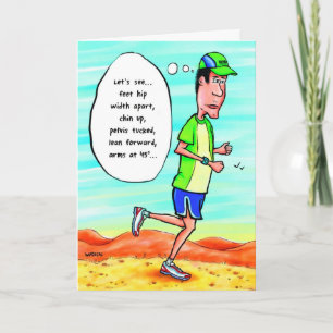 Cartão Birthday Card for Runner - Chi Running
