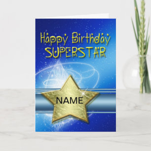Cartão Birthday card for Superstar