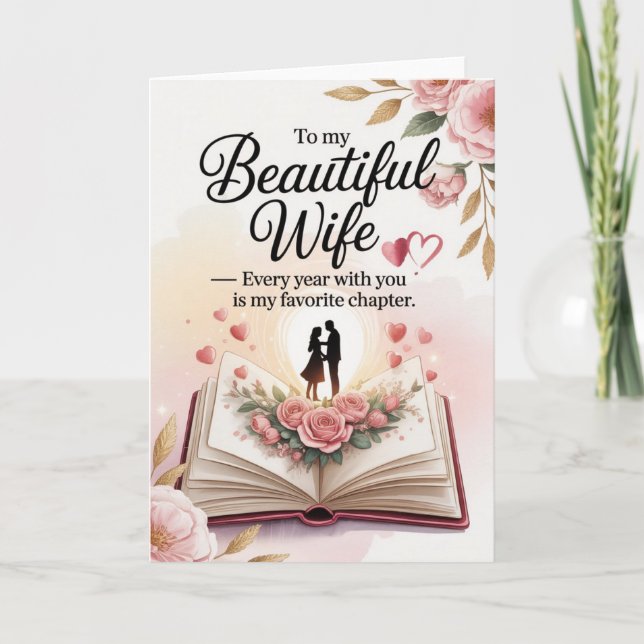 Cartão Birthday Card for Wife (Frente)