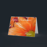 Cartão Birthday Card For Wife<br><div class="desc">Orange and white daisy</div>