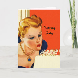 Cartão Birthday Card Fun Turning 60 It's Not As Scary As