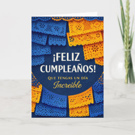 Cartão birthday card in spanish for men 