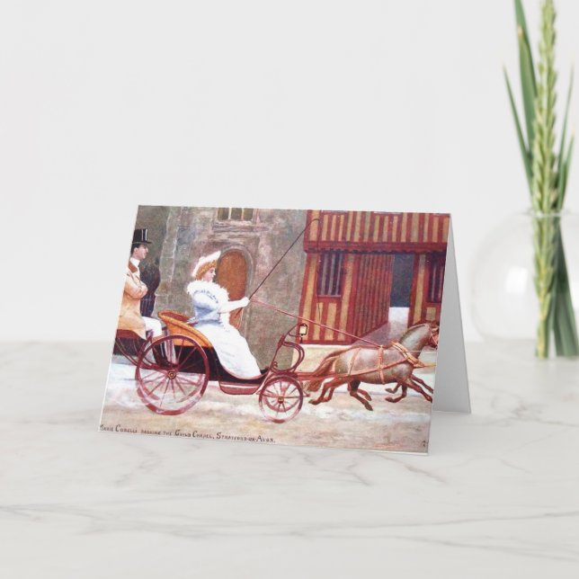 Cartão Birthday Card, Marie Corelli (Frente)